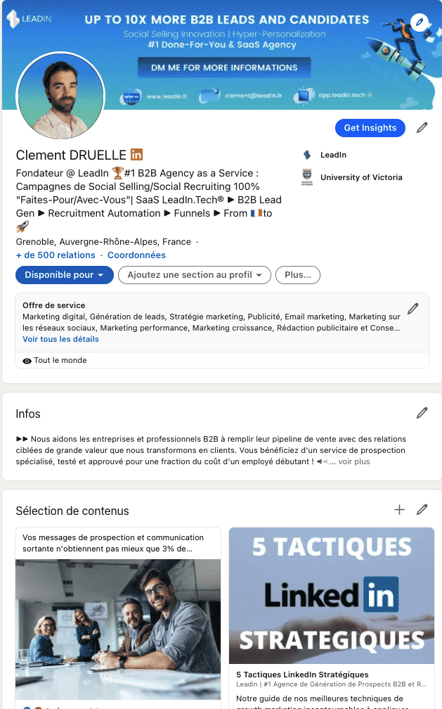Tactiques linkedin d'un bon profil optimisé