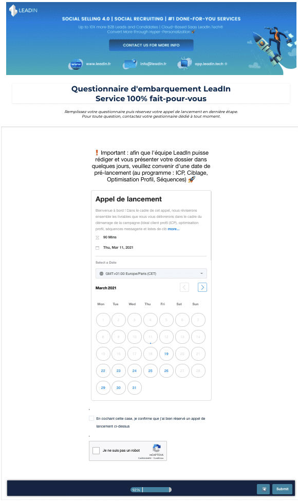 Questionnaire d'embarquement Leadin p2