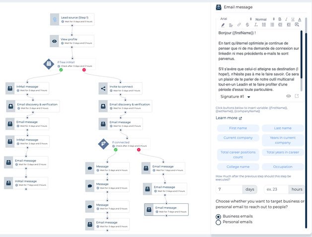 Séquence intelligente leadin