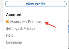 Access my premium account on LinkedIn