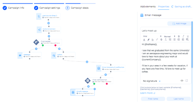 Prospection par email avec LeadIn